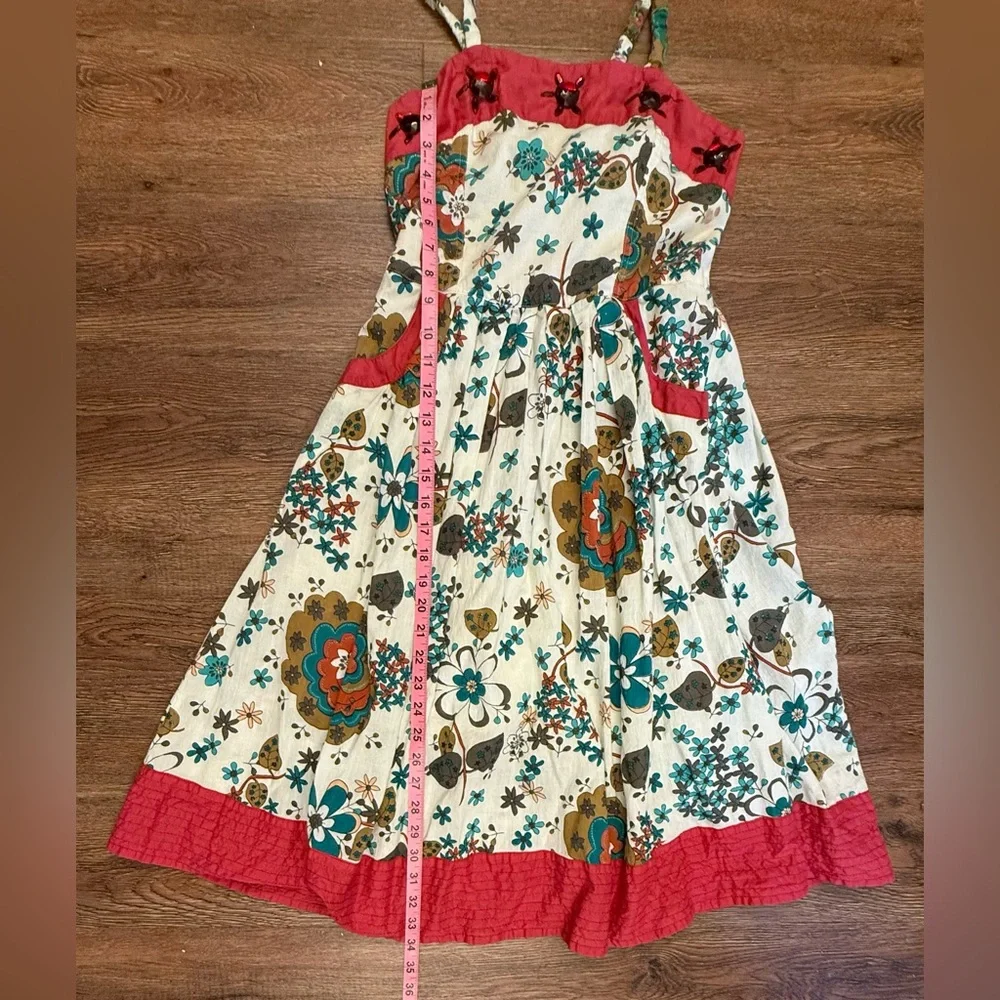 🌸 Magic Boho Floral Cotton Sundress - Picture 8 of 11